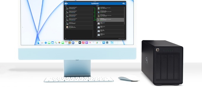 Apple M1チップ搭載のiMacとOWC Thunderbay SoftRAID