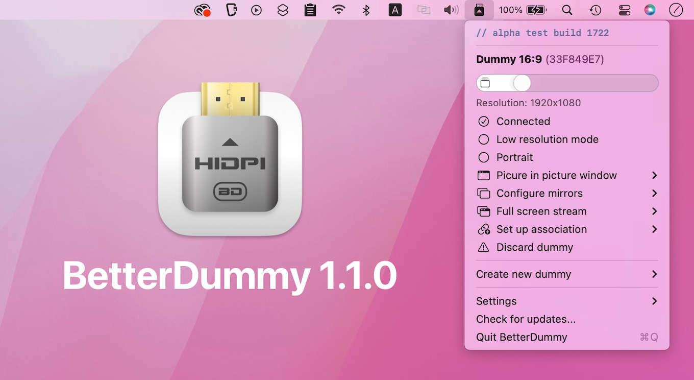 BetterDummy for Apple Silicon Mac v1 1 a