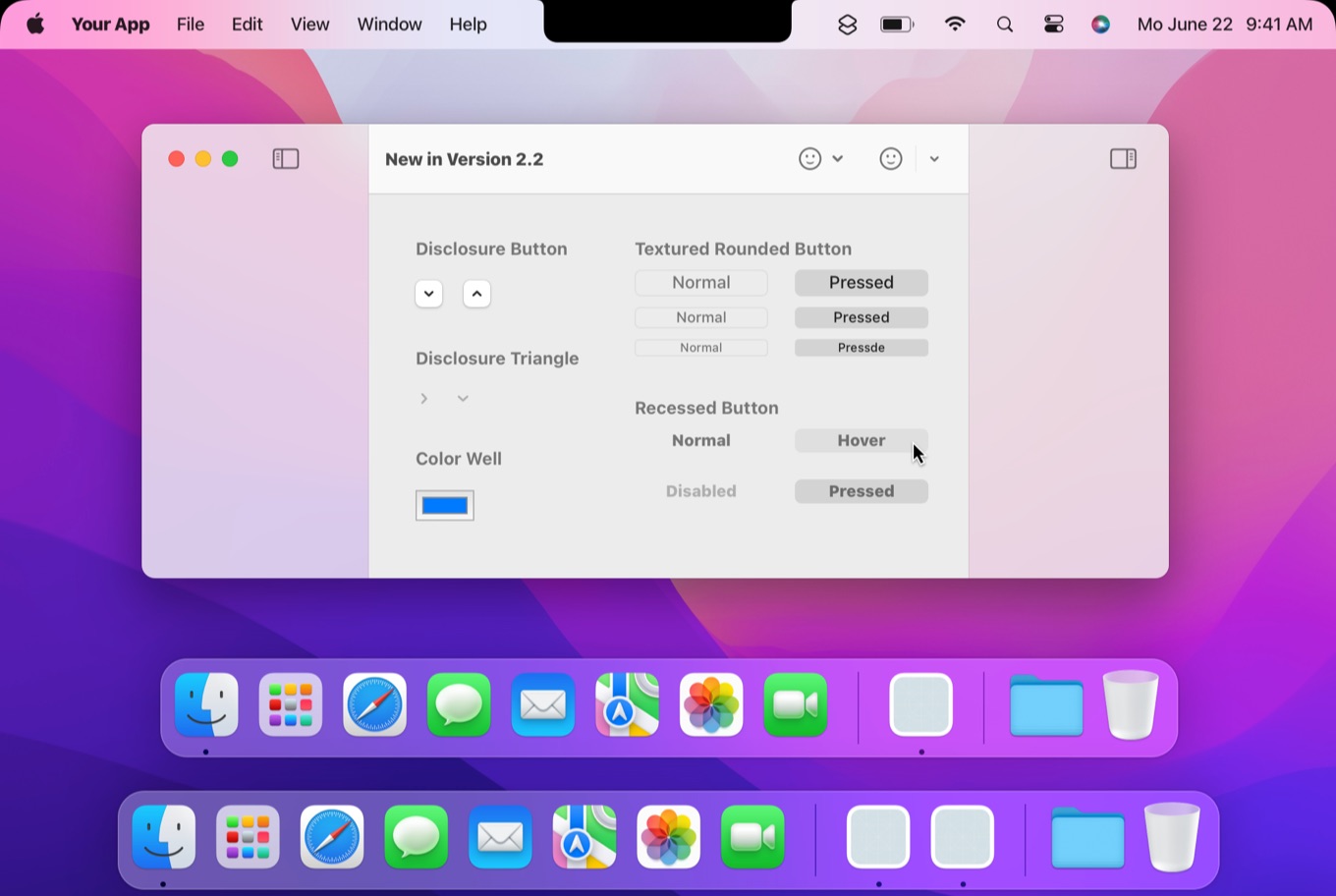 macOS UI Kit for Monterey add Notch and Rounded Display