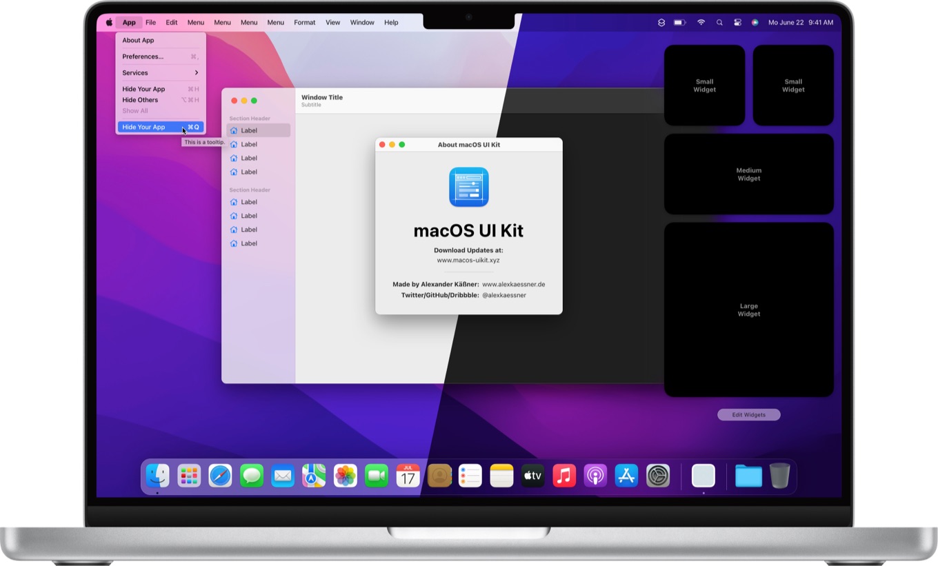 macOS UI Kit for Monterey now available