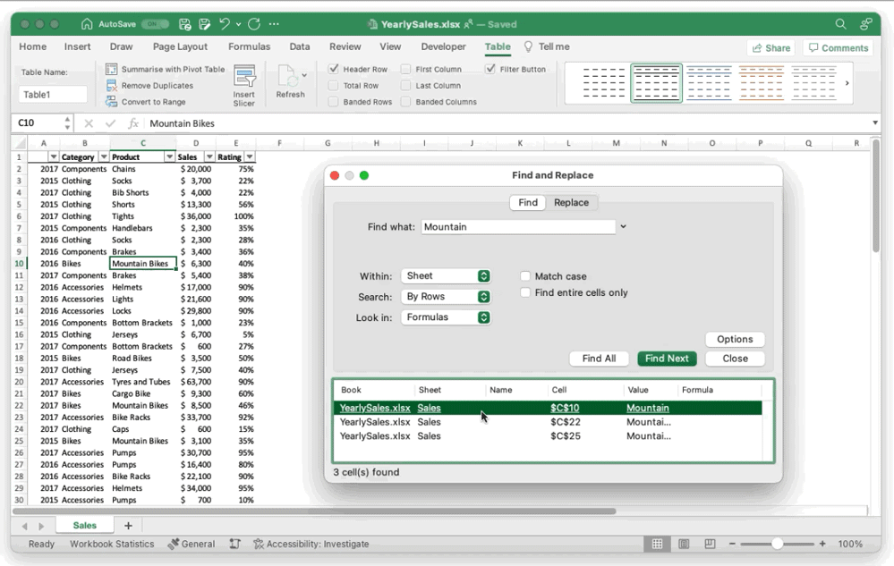 Excel for Macに実装予定のFind All