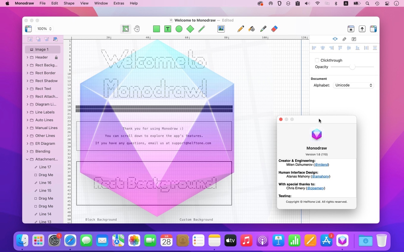 Monodraw v1.6 for Mac update