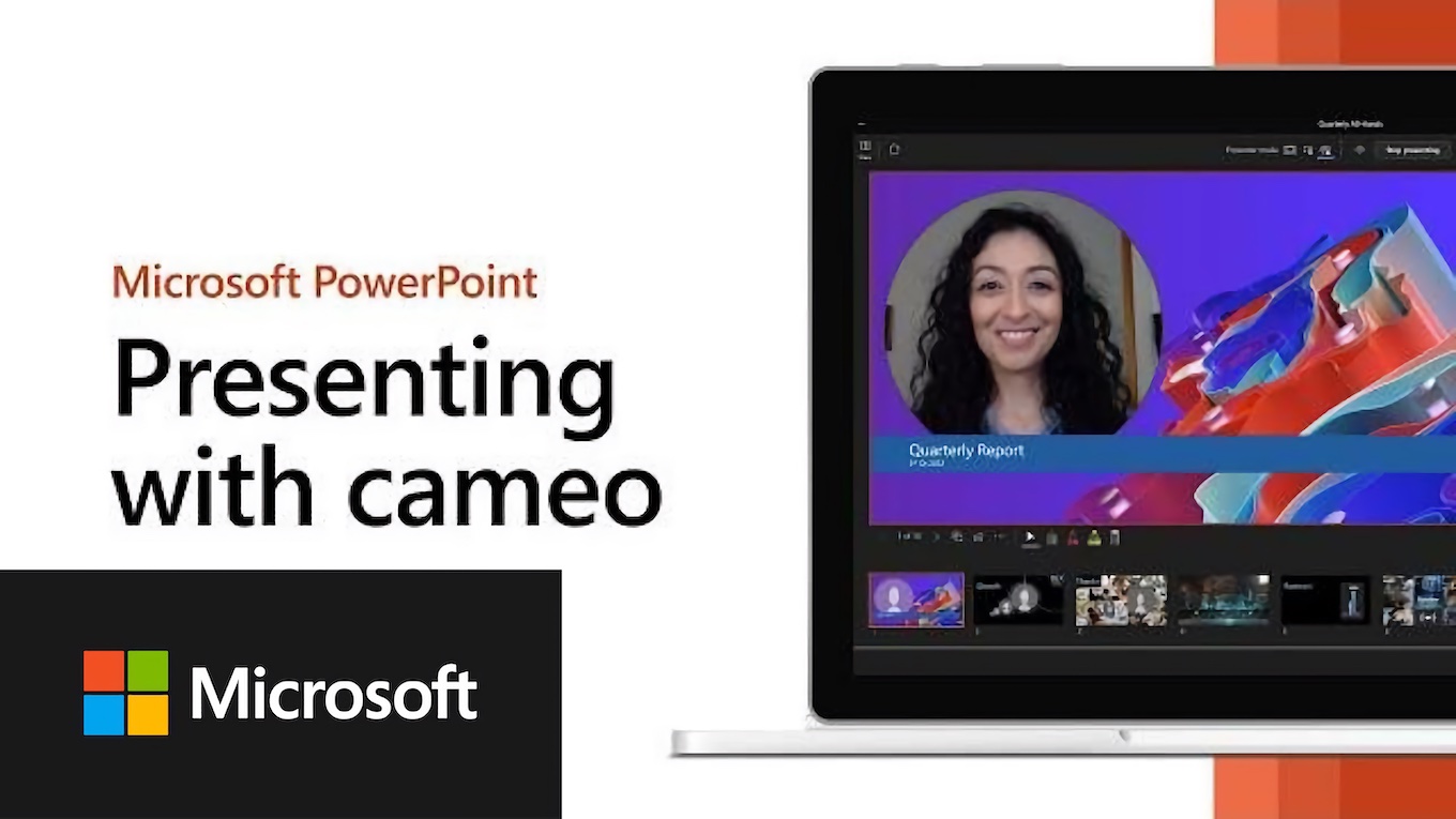 Presenting with cameo in PowerPoint