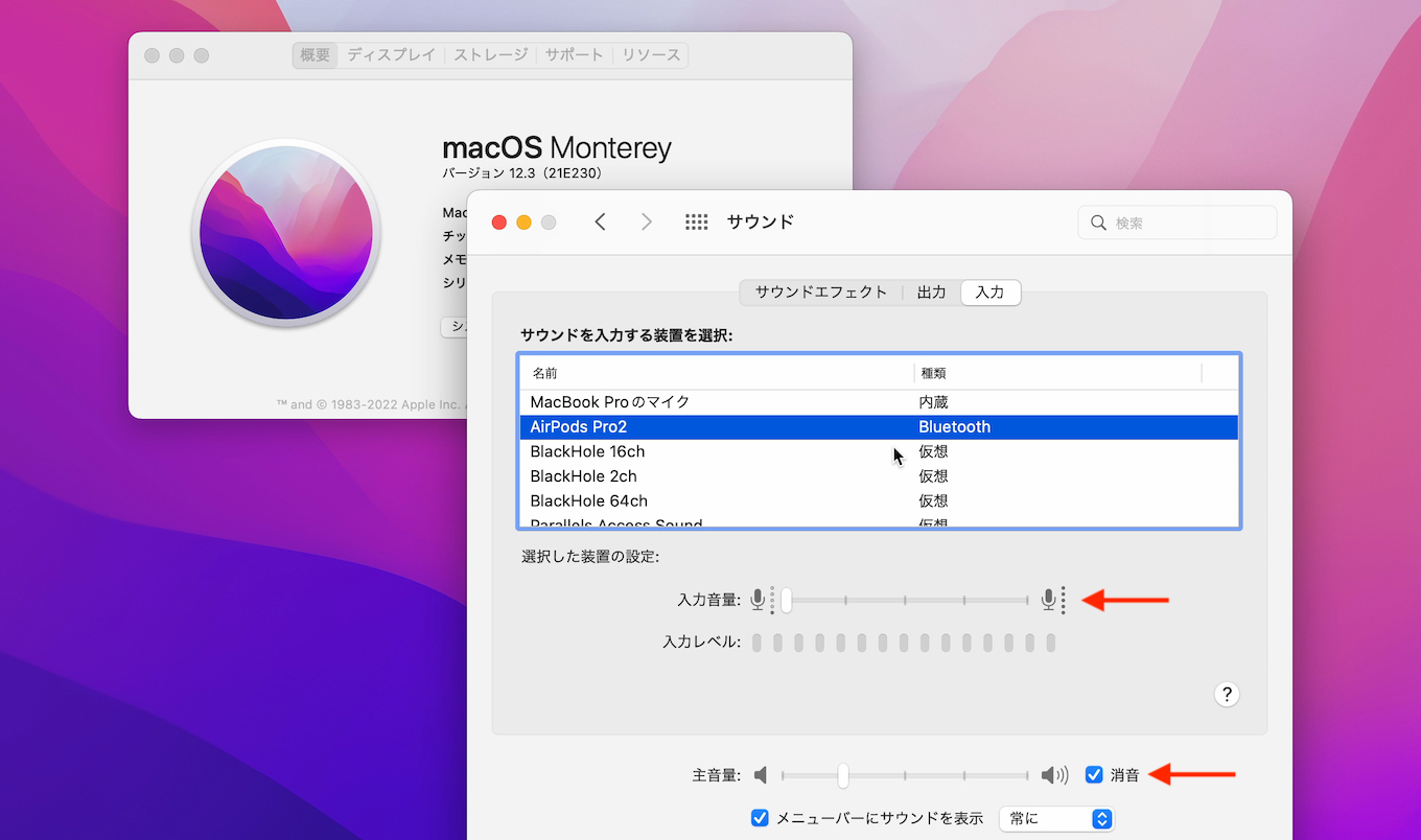 macOS 12.3 MontereyのボリュームコントロールAPIのバグ