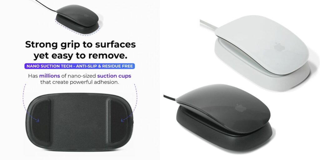 AppleのMagic Mouse 2を裏返さずに充電できる充電スタンド「Ascrono Magic Mouse 2 Charger」が発売。