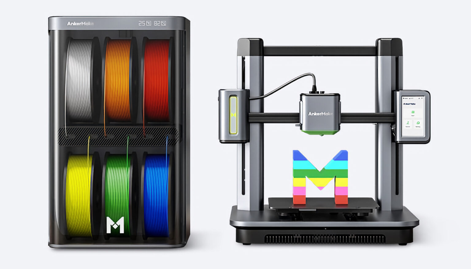 米Anker、初の3Dプリンター「AnkerMake M5」のオプションとして、6色のフィラメントを使用/保存できる「AnkerMake V6 ...