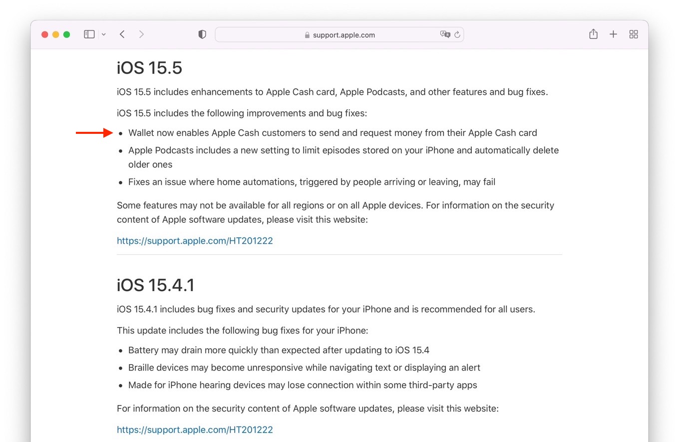 iOS 15.5 includes the following improvements and bug fixes