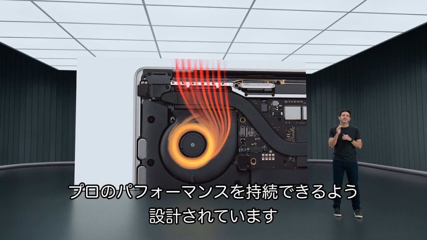 13インチMacBook Pro (M2, 2022)は冷却ファンを搭載