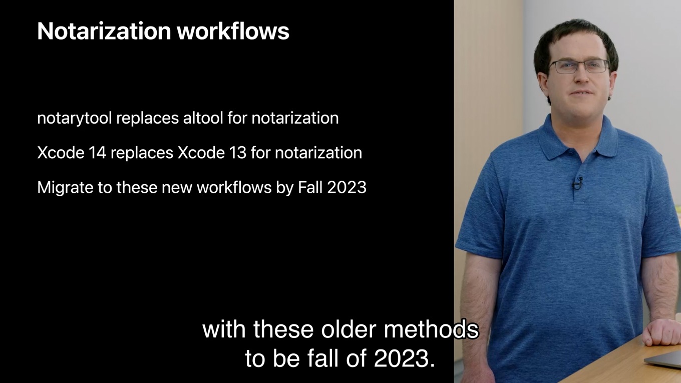 Apple New Notarization workflows