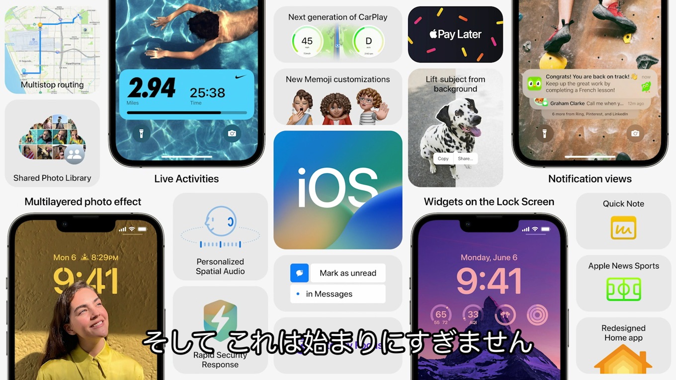 iOS 16の新機能