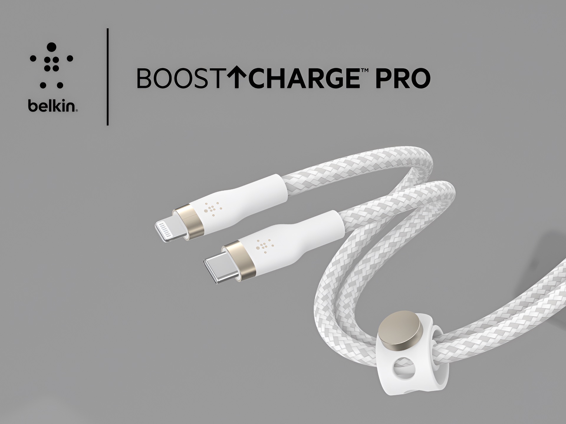 , Belkin Belkin BoostCharge Pro Flex Braided USB Type A to Lightning Cable 1M/3.3FT 