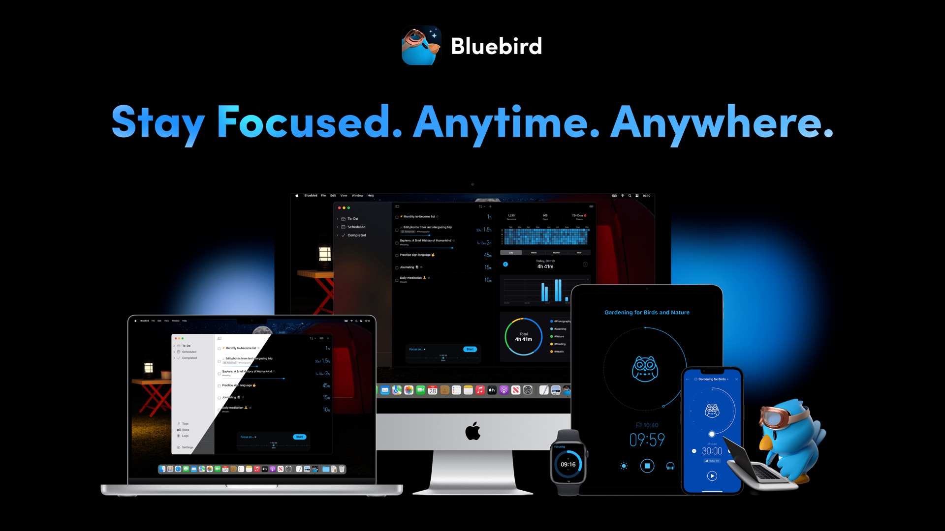 Bluebird Focus Timer Stay Focused Anytime Anywhere