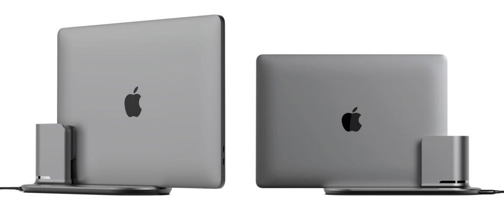 MacBook Pro (13-inch, M2, 2022)などに対応したスライドイン接続の縦置きドッキングステーション ...