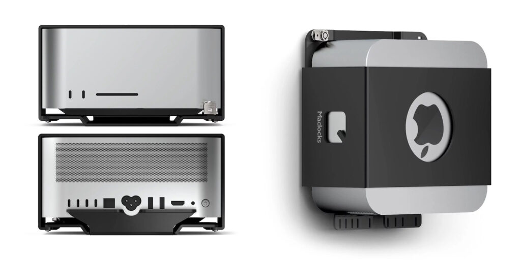 Mac Studioをカウンターや壁、VESAマウントに固定し盗難を防ぐ「Mac Studio Security Mount」と通気性を向上さ