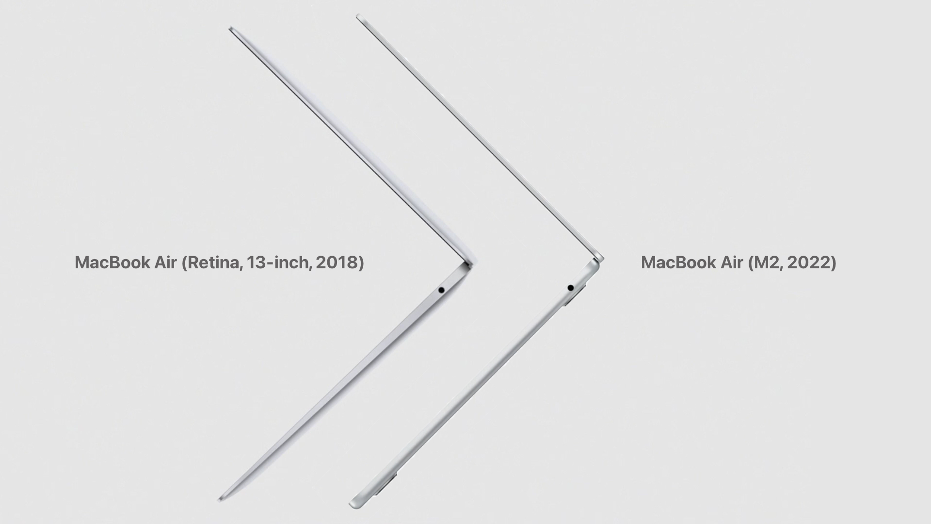 MacBook Air 2018と2022