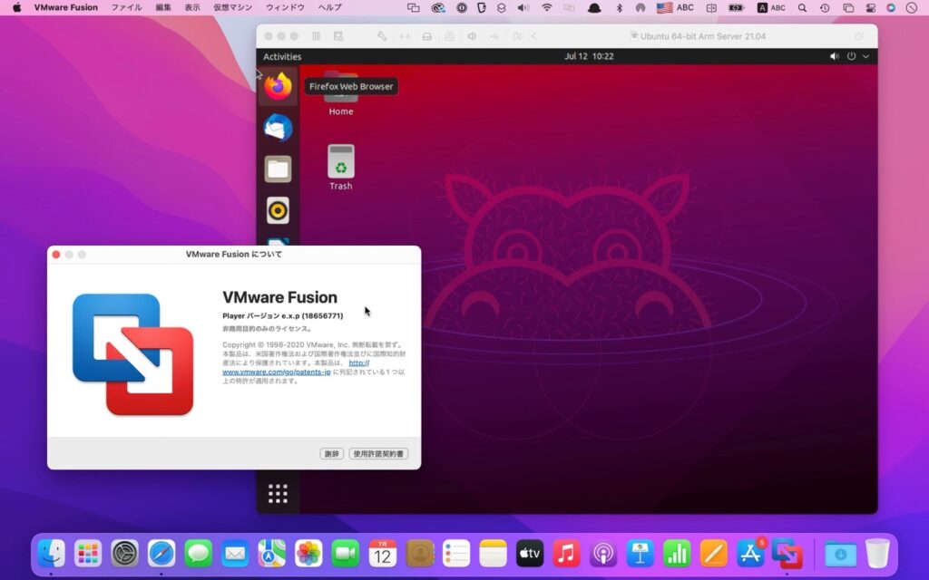 vmware fusion apple m1