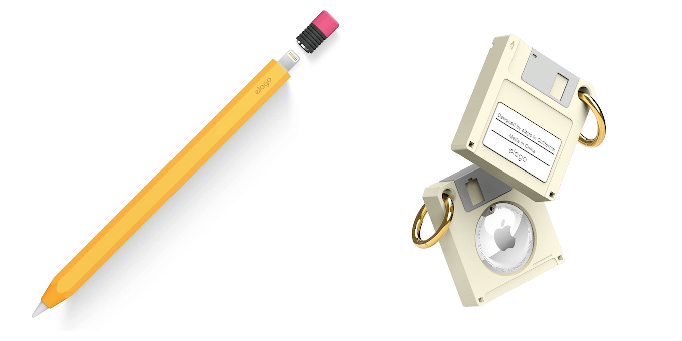 elago Floppy Disk Case for AirTag and Apple Pencil case