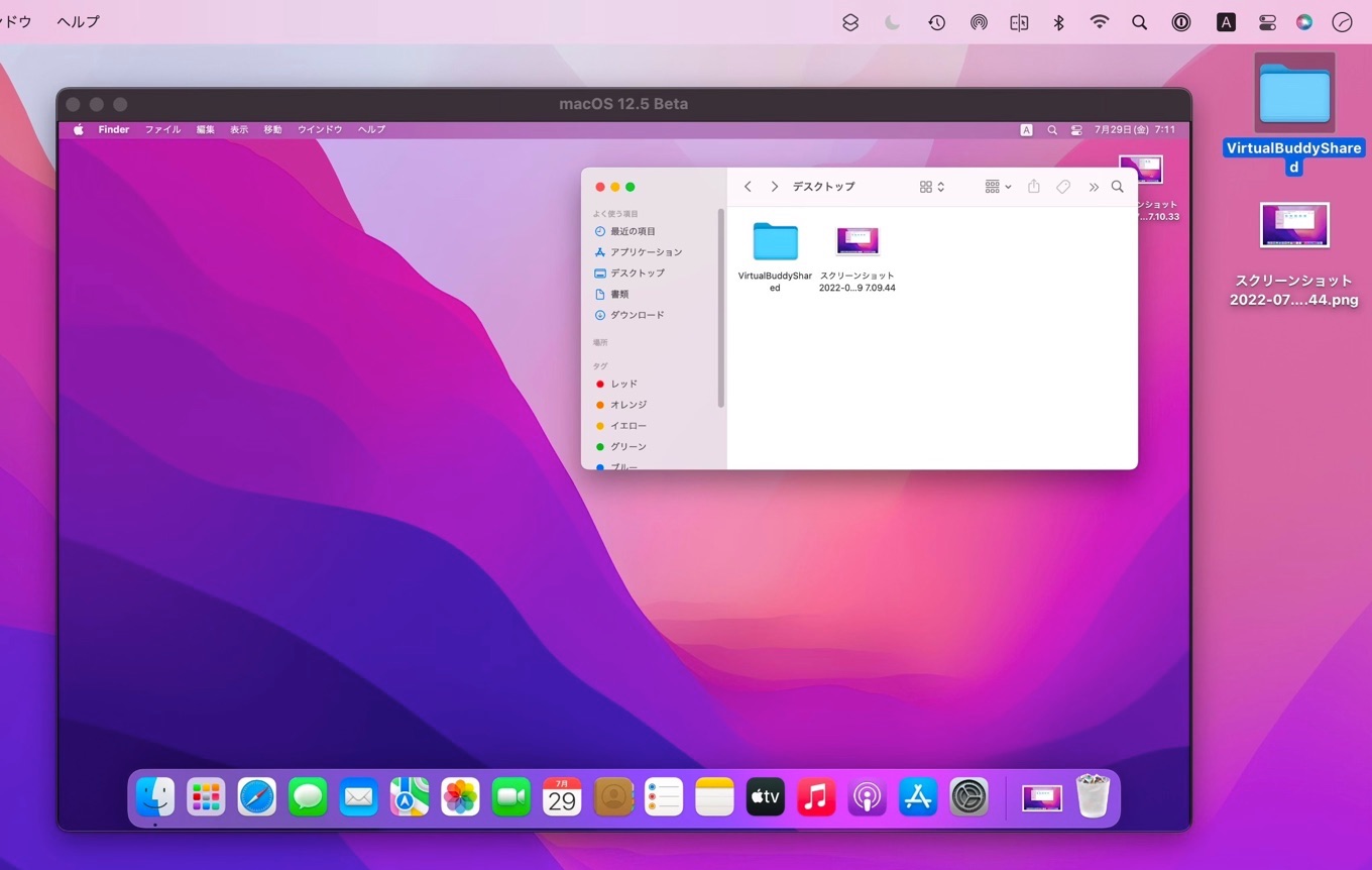 macOS-VM-VirtualBuddy Shared folder