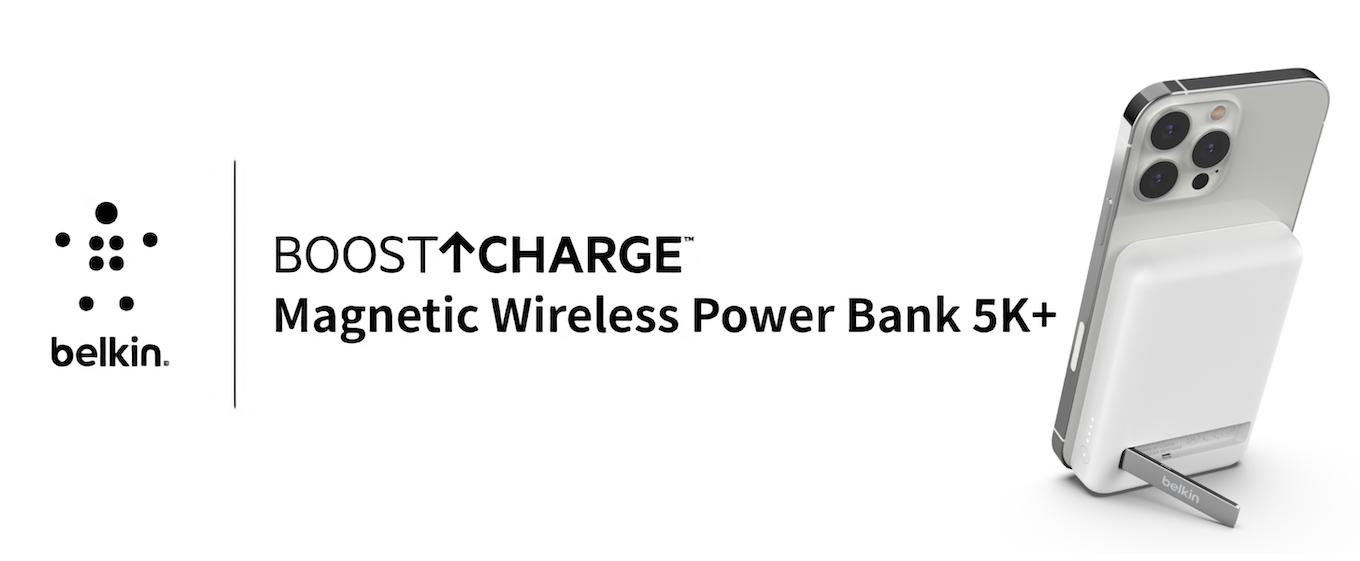 BOOST↑CHARGE™ Magnetic Wireless Battery 5000 + Stand