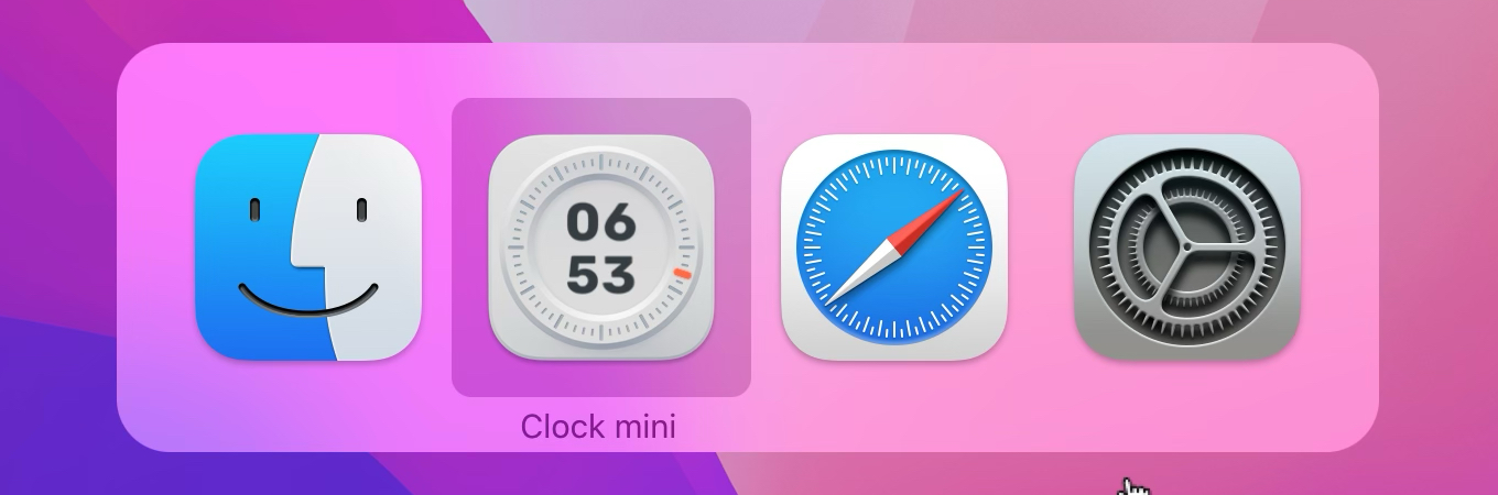 Clock mini for Mac Max