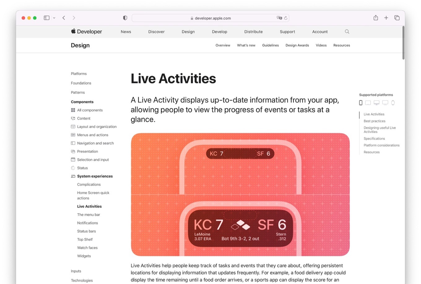 Live Activities in iPhone 14 Pro Dynamic Island