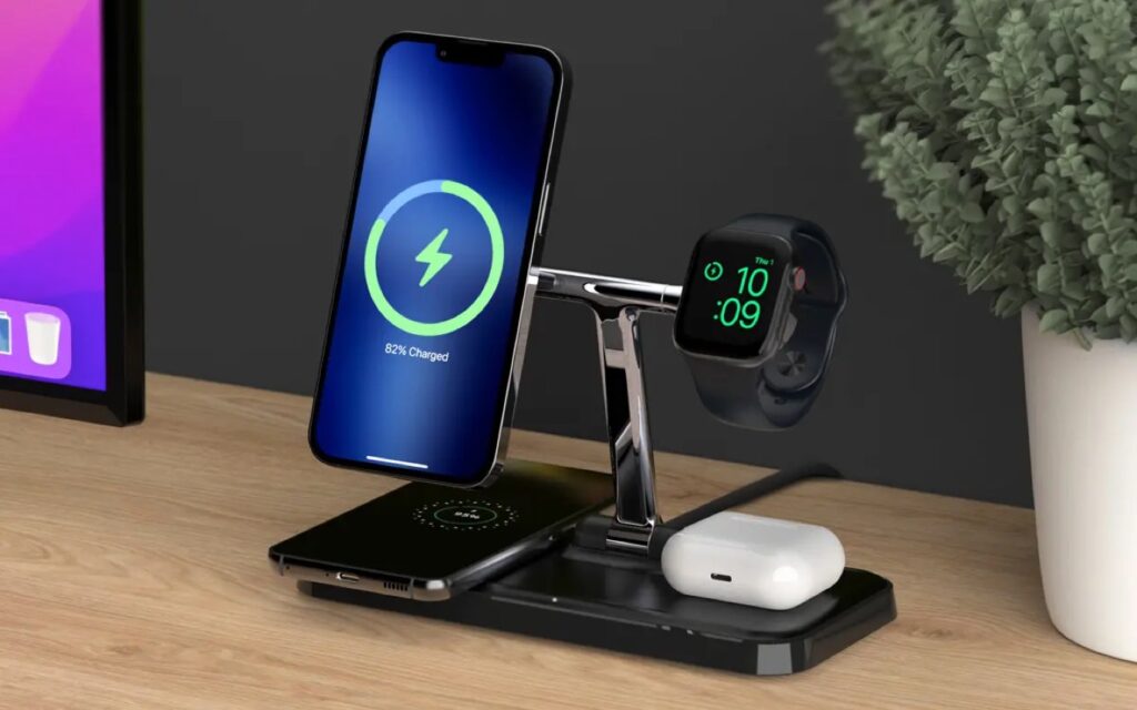 HyperJuice 4-in-1 Magnetic Wireless Charger Stand