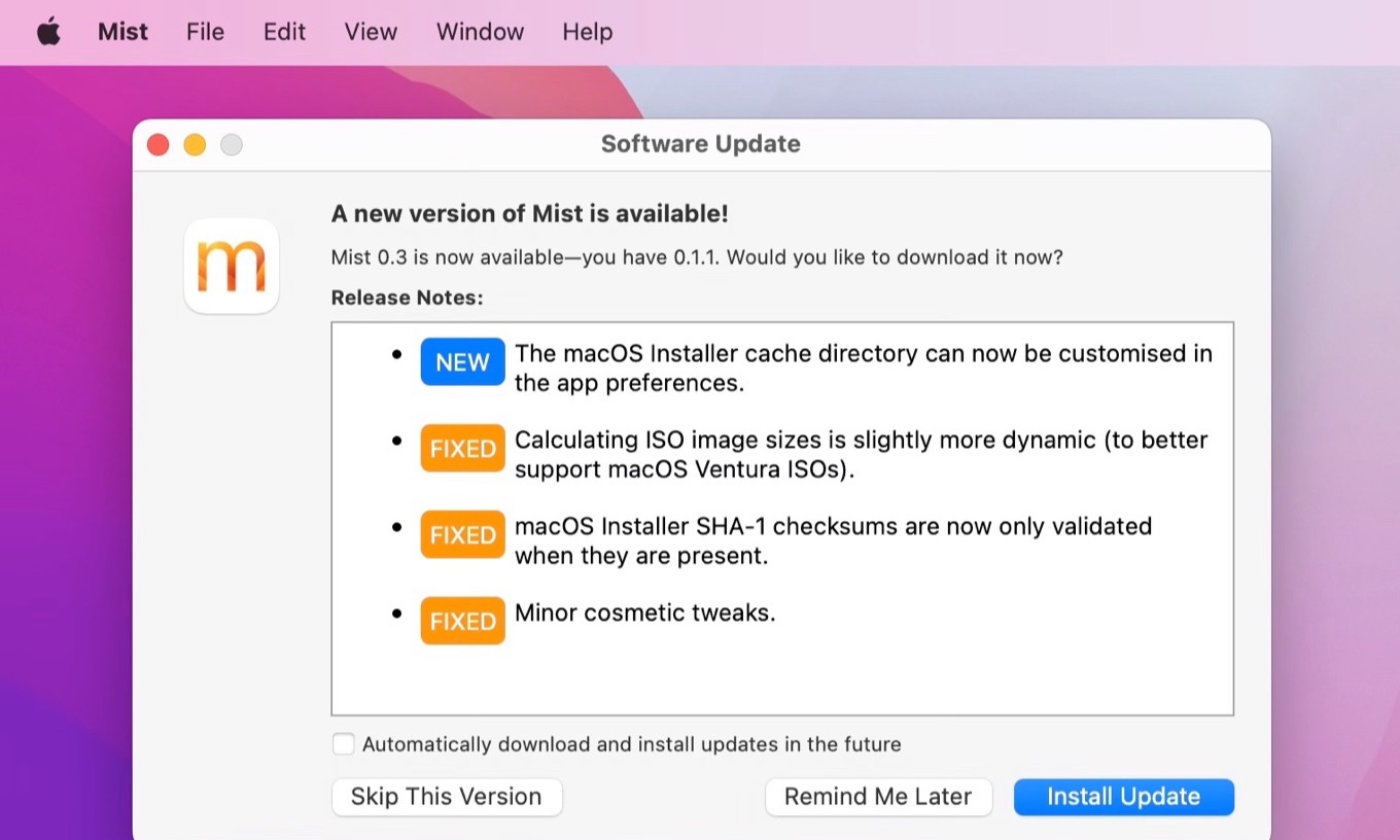 MIST - macOS Installer Super Tool v0.3