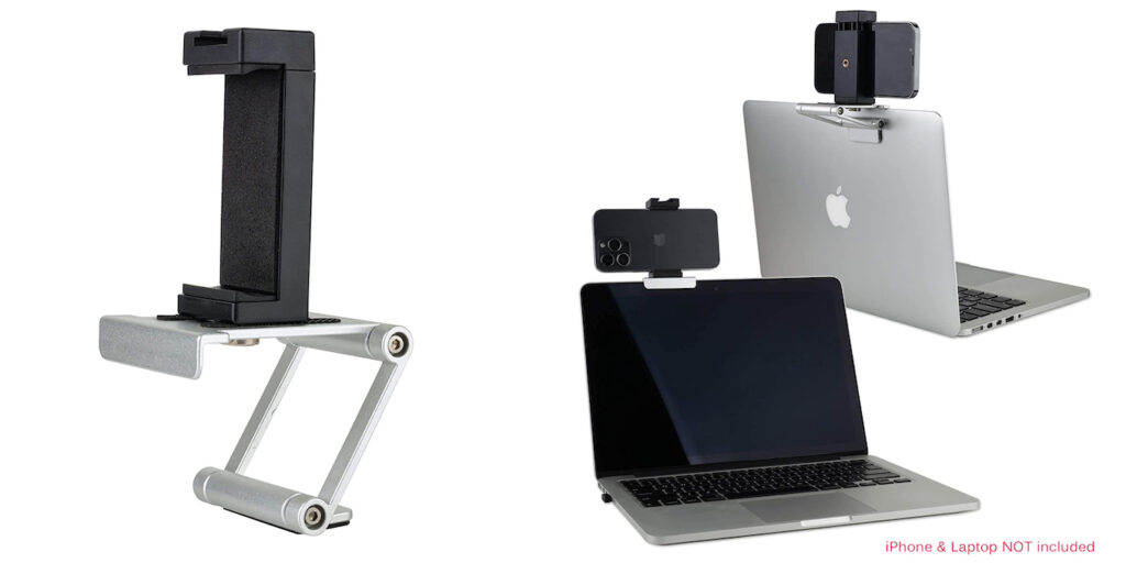 macOS 13 Venturaで連携カメラの新機能として追加されるiPhoneをウェブカメラとして使う/デスクビュー用のiPhoneマウント