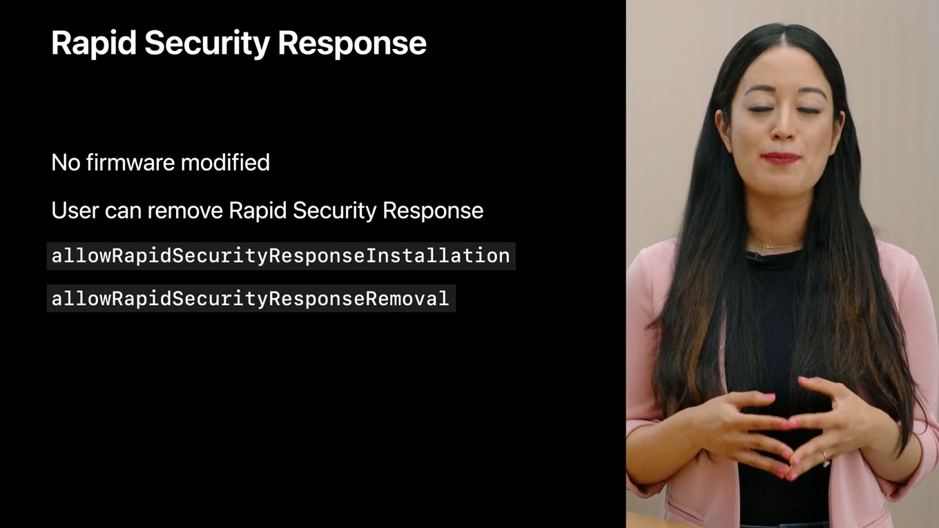 Rapid Security Response in WWDC22