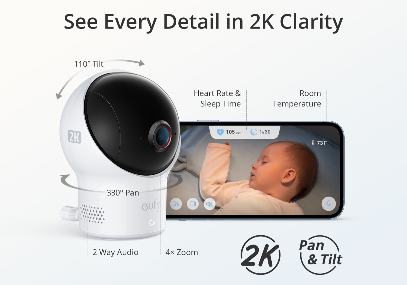 eufy Security SpaceView Baby Monitor