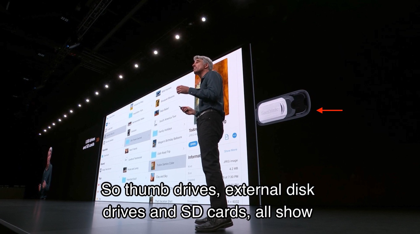 iOS/iPadOS 13ではUSBメモリや外付けHDD/SSDがサポート
