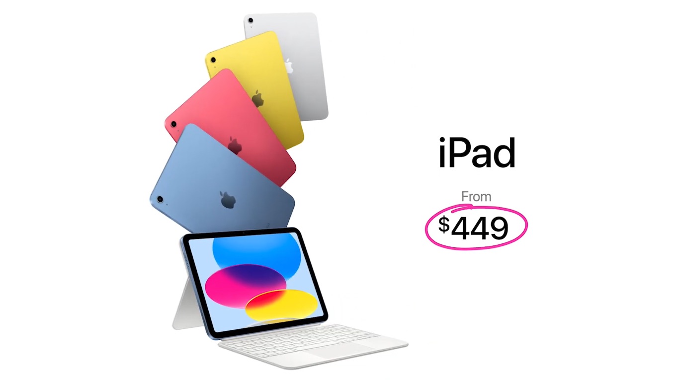 iPad (第10世代)は499ドル