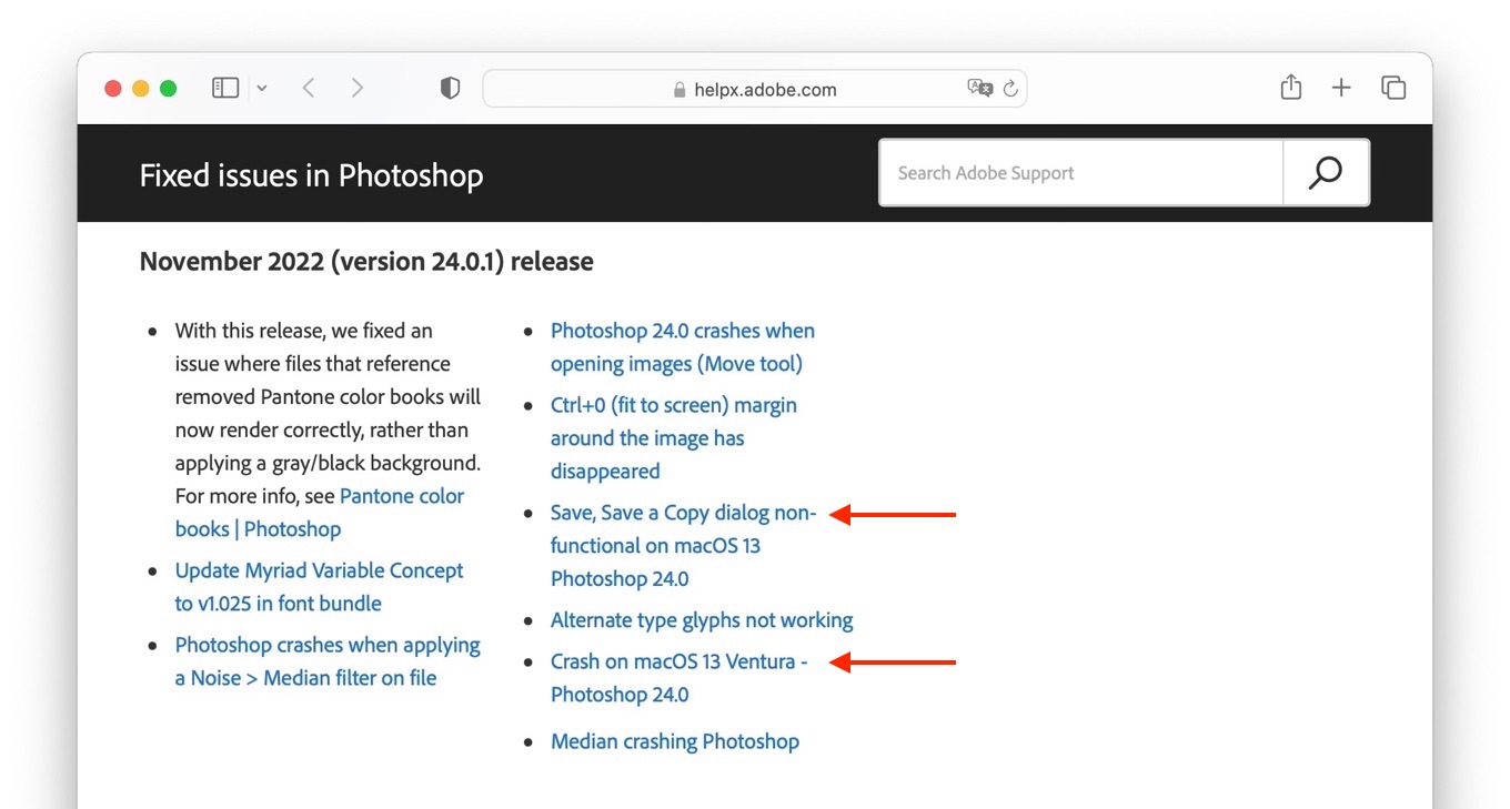 Photoshop v24.0.1のリリースノート