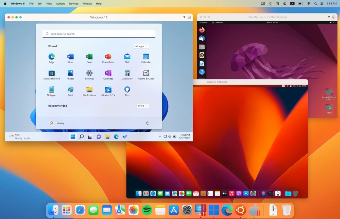 Parallels Desktop 18 for Mac 18.1.0でmacOS 13 Venturaがフルサポートに