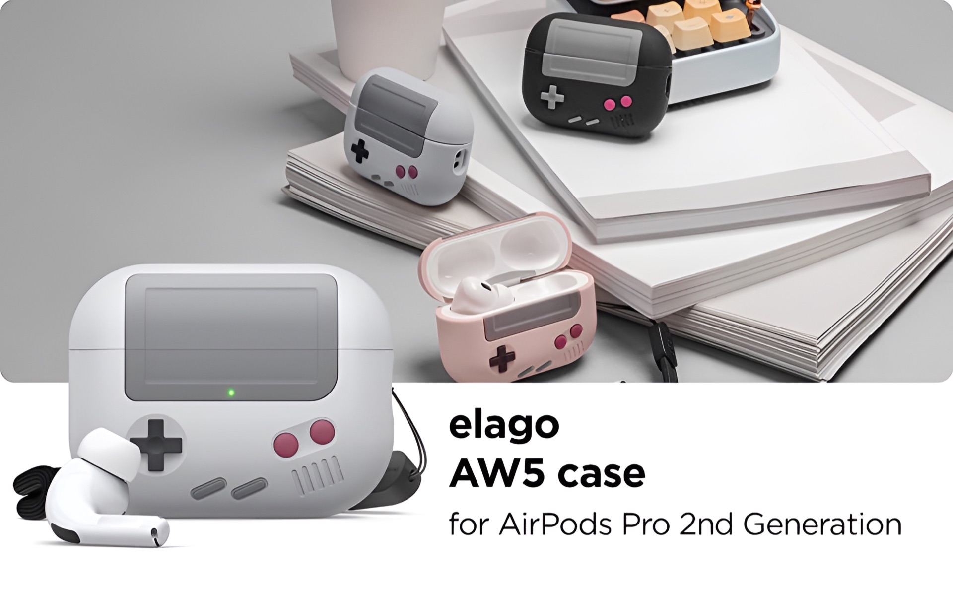 elgato AW5 Case with Strap for AirPods Pro 2nd Gen