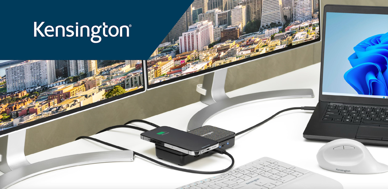 Kensington SD1700P USB-C Dual 4K Portable Mobile Dock with Qi Charging