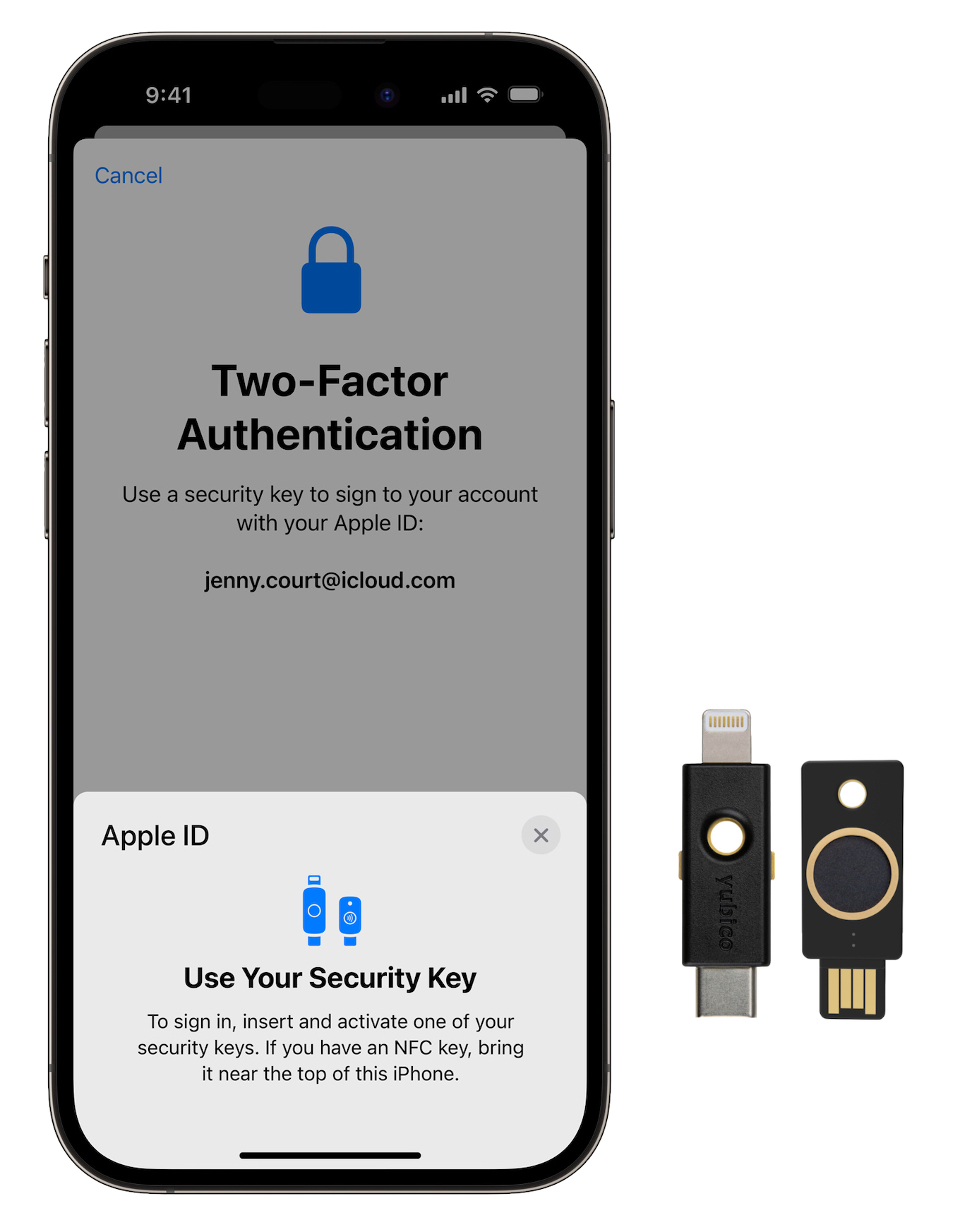 Security Keys for Apple ID and YubiKey
