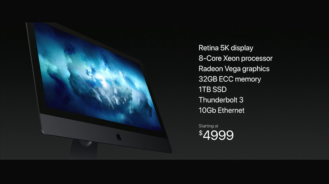 iMac Pro 2017 5K on Radeon Vega GPU
