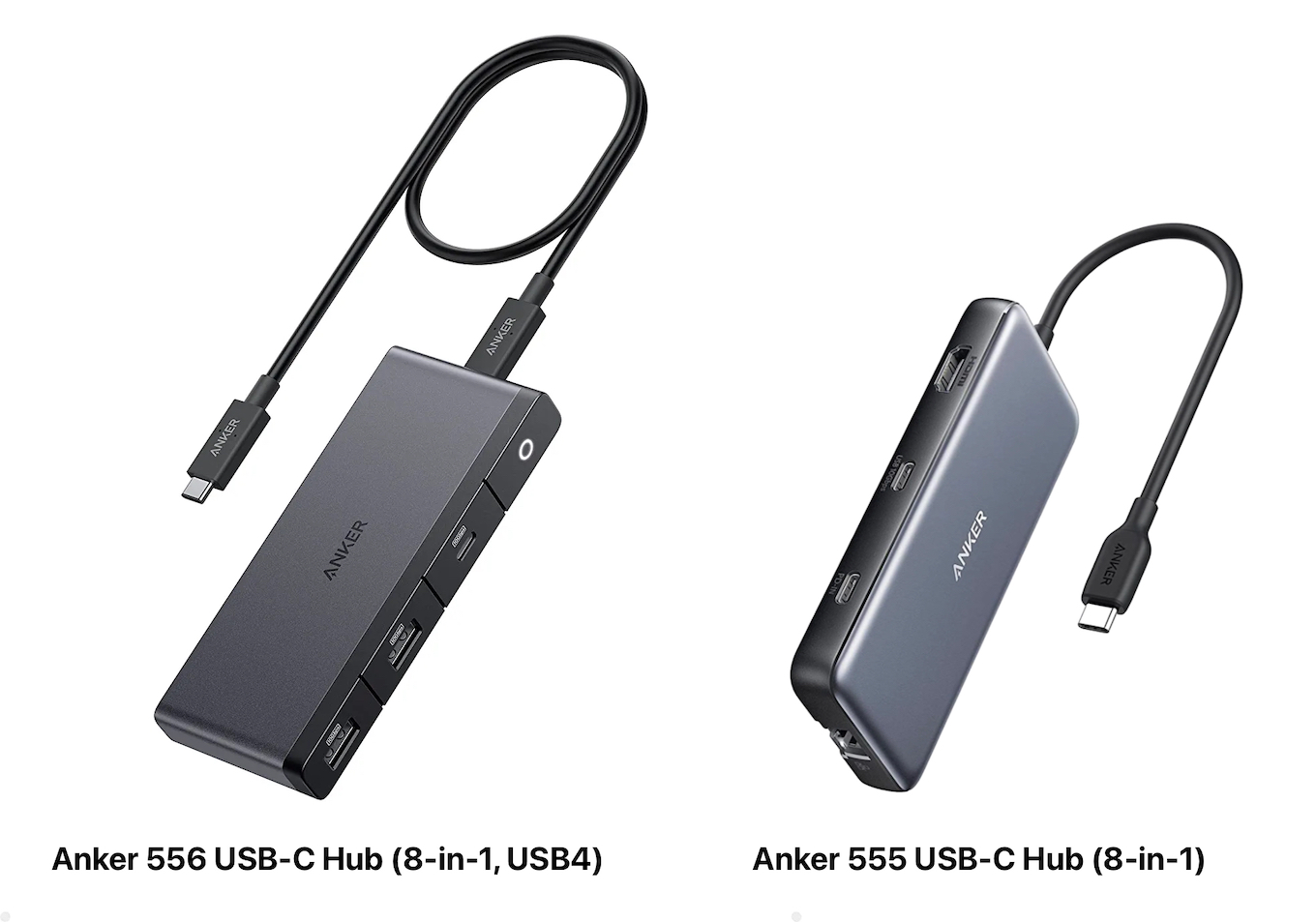 Anker 556 vs 555 USB-C Hub 8 in 1