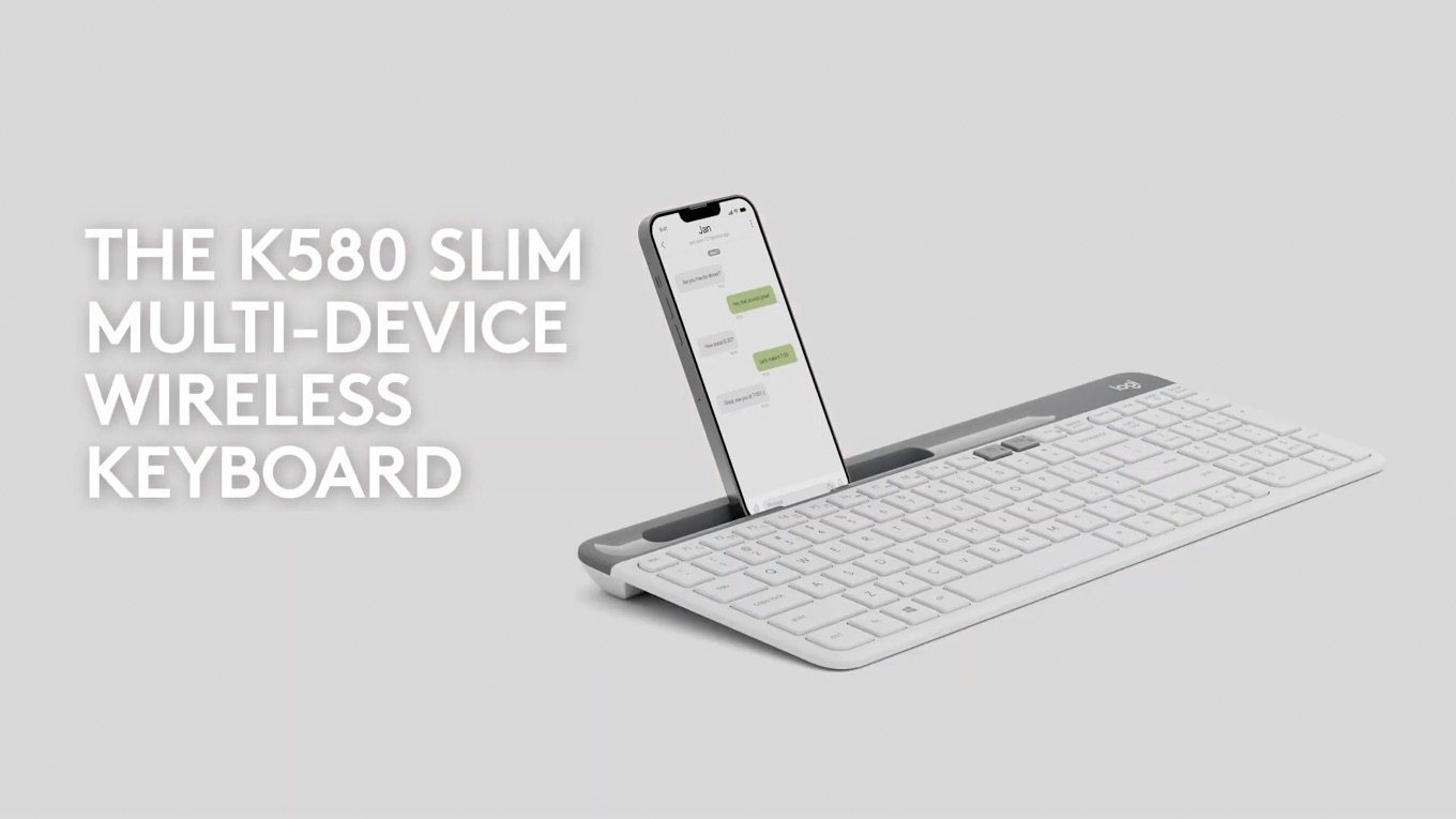 Logicool Slim Multi-Device Wireless Keyboard K580