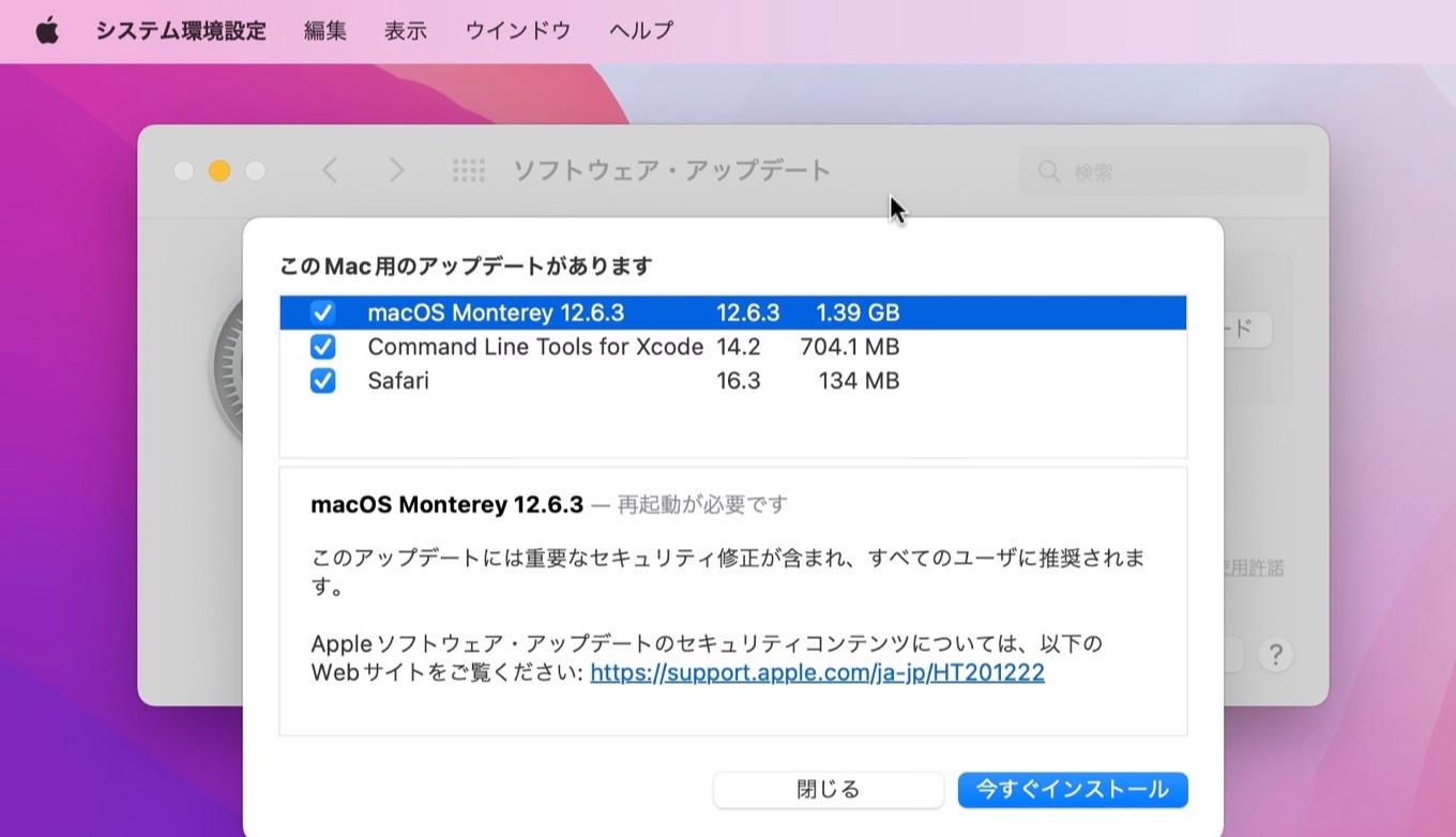 macOS 12.6.3 Monterey and Safari 16.3