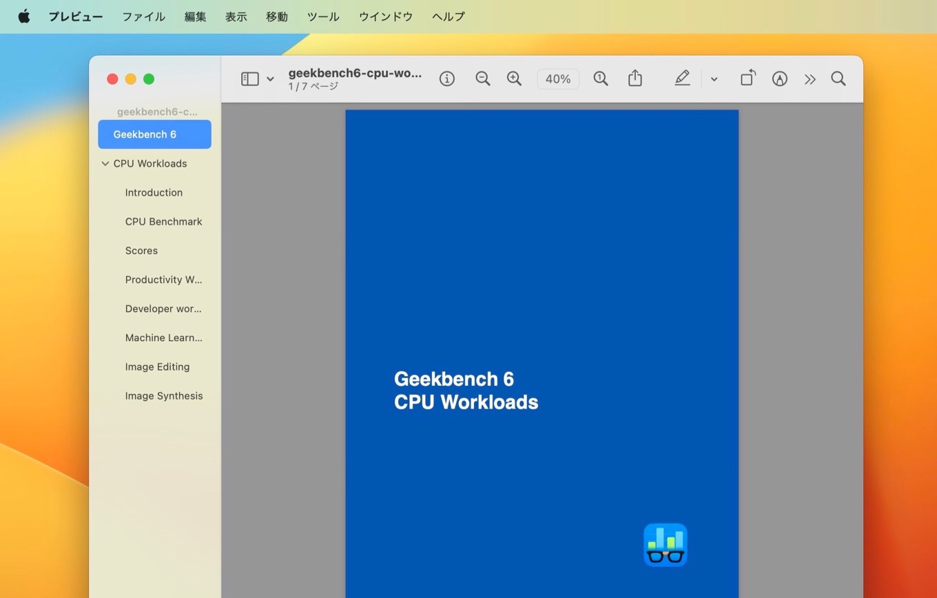 Geekbench v6 CPU Workloads PDF