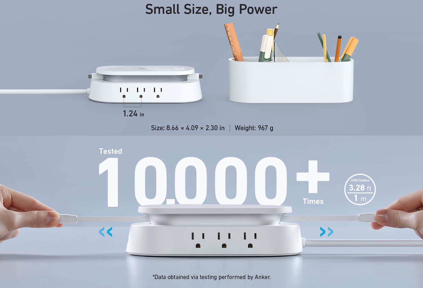 Anker 647 Charging Station (10-in-1)のケーブル