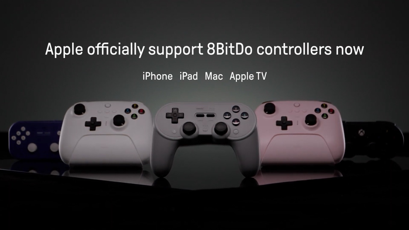 Apple officially support 8BitDo controllers macOS 13 2 and Ventura iOS 16 3