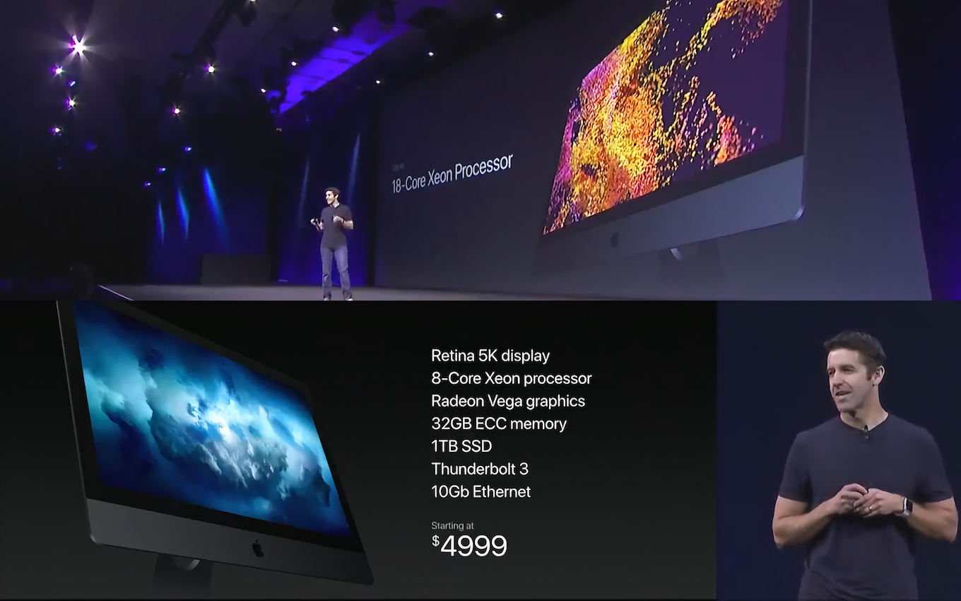 WWDC17の基調講演で発表されたiMac Pro