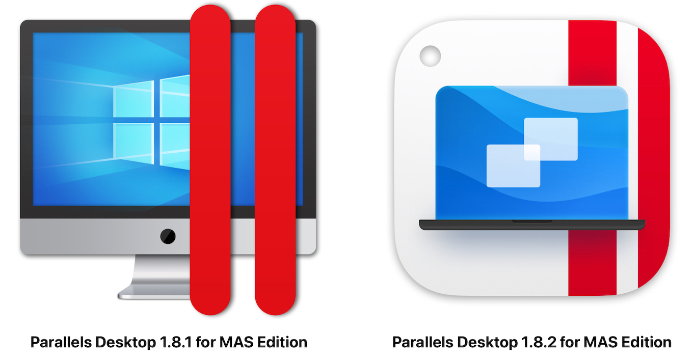 Parallels Desktop 1.8.2 for MAS Editionの新アイコン