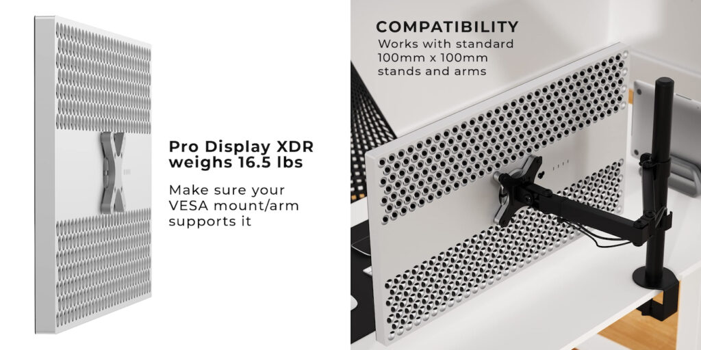 Apple Pro Display XDR用のサードパーティ製VESAマウントアダプタ「HumanCentric VESA Adapter」が発売。