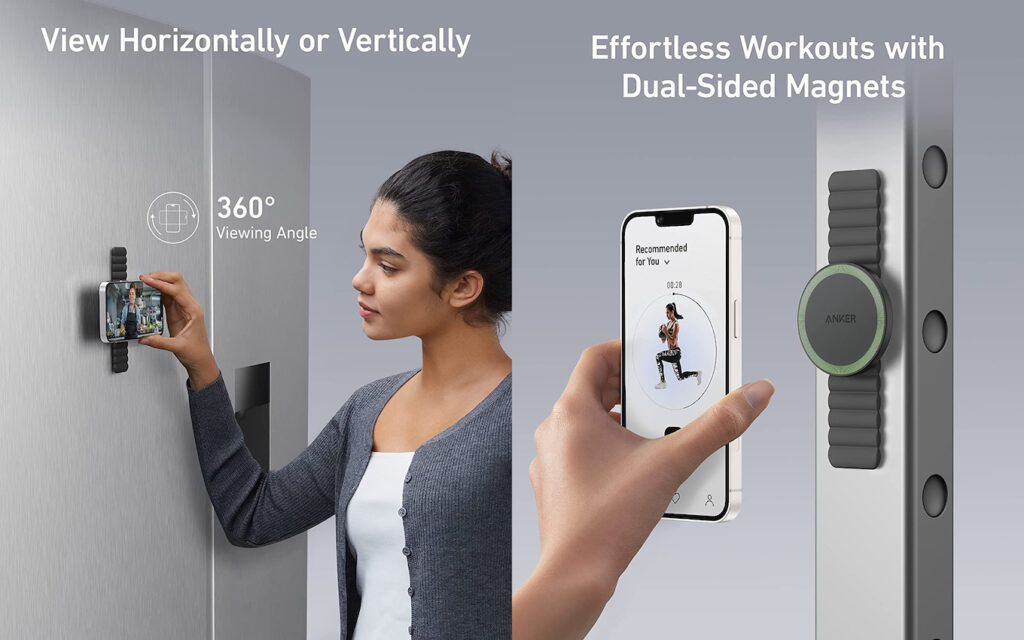 米Anker、MagSafe対応のiPhoneを冷蔵庫やフィットネスマシンなどに貼り付けられるマグネット式グリップ「Anker 620