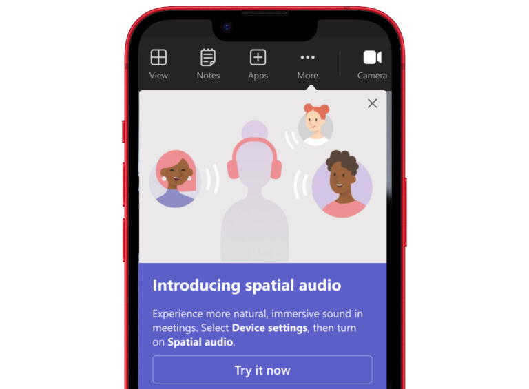 Microsoft、空間オーディオをサポートした「Teams」のPublic Preview版を公開。