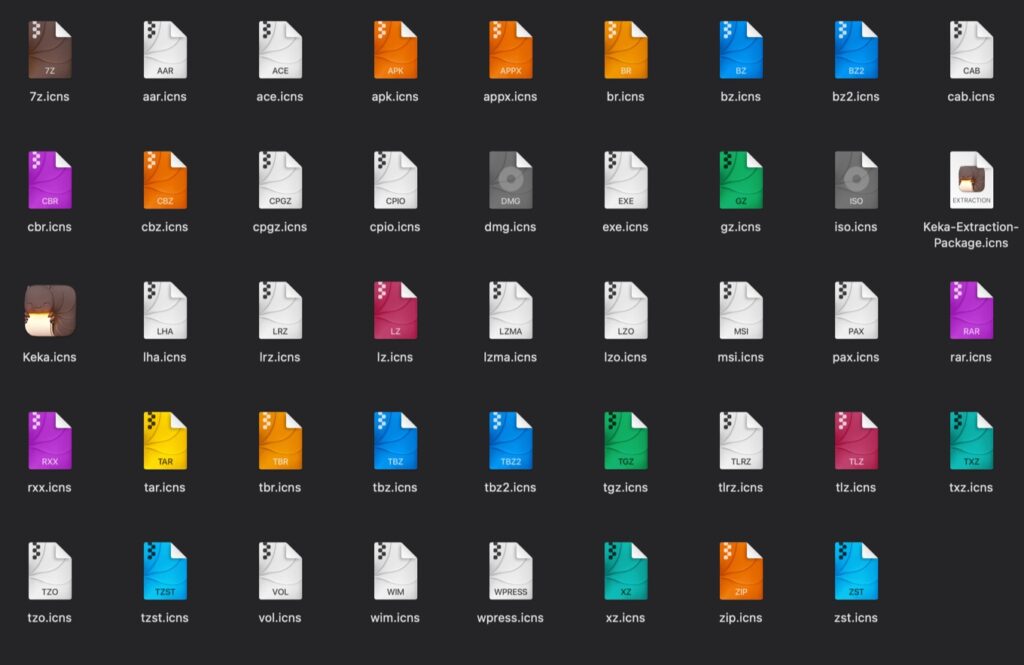 オープンソースのMac用アーカイブユーティリティ「Keka」がmacOS 14 Sonomaや圧縮の検証、Apple Archive(.aar ...